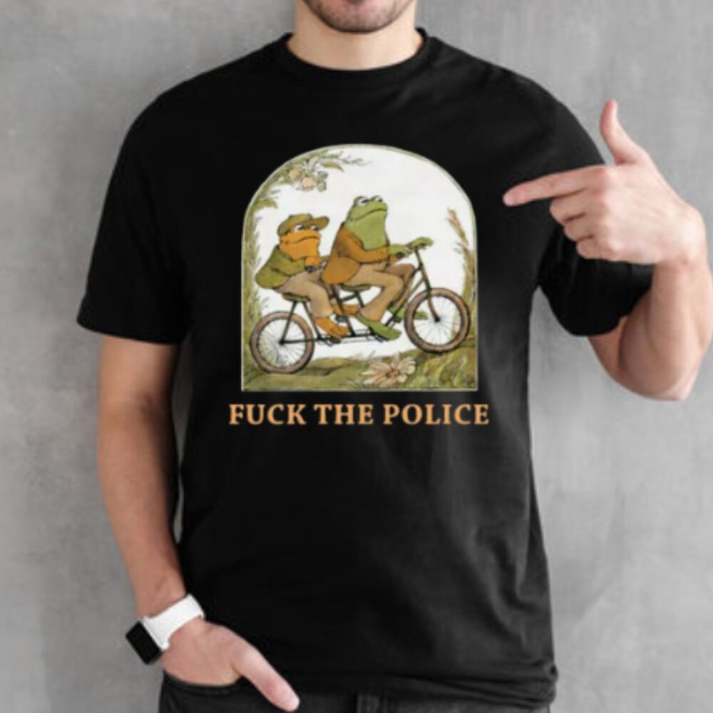 Funny Frogs Ride Bicycles T-shirt, Funny Meme T-shirt
